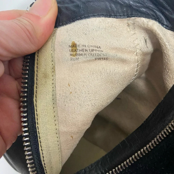 Michael Kors Ankle zip heel leather boots Sz  9.5 - Picture 11 of 11